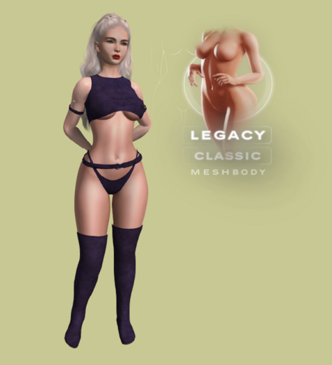 Purple Leather outlaw girl  ~ Legacy