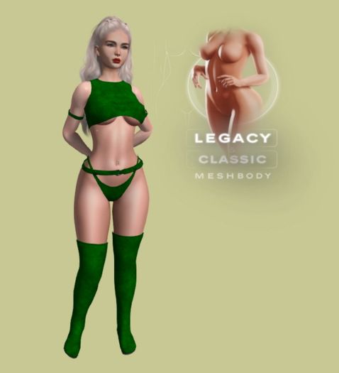 Green Leather outlaw girl ~ Legacy