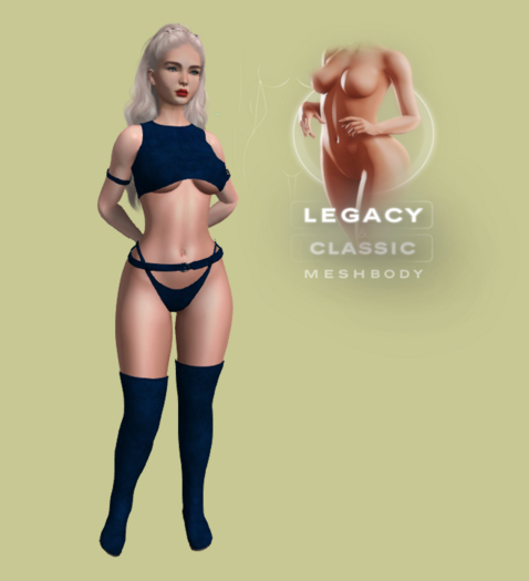 Blue Leather outlaw girl ~ Legacy