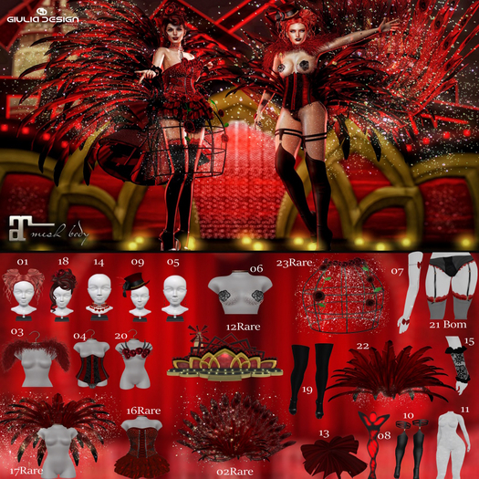 10 Boots-[GIULIADESIGN]-Moulin Rouge-