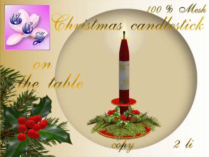 Christmas candlestick red_2Li
