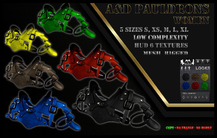 A&D Women Leather Pauldrons