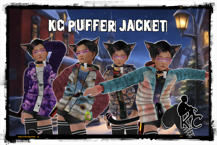 KC Puffer Jacket Motives - Full set 4 jackets