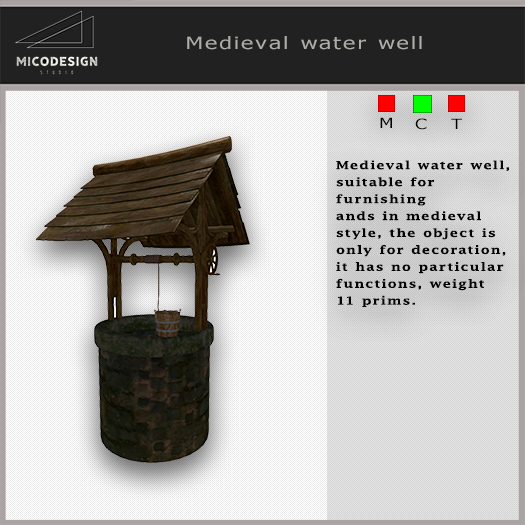 MiCoDesign:  "Medieval Water Well" -Mesh Construction-
