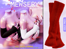 #Mewsery Fuzz Sleeve Warmers{Ruby} ♥ Rigged for Maitreya, Legacy [f], and Reborn