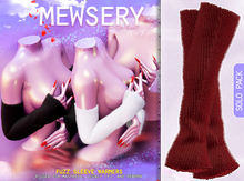 #Mewsery Fuzz Sleeve Warmers{Rosewood} ♥ Rigged for Maitreya, Legacy [f], and Reborn
