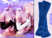 #Mewsery Fuzz Sleeve Warmers{Blue} ♥ Rigged for Maitreya, Legacy [f], and Reborn