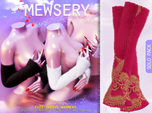#Mewsery Fuzz Sleeve Warmers{Dragon.Pink} ♥ Rigged for Maitreya, Legacy [f], and Reborn