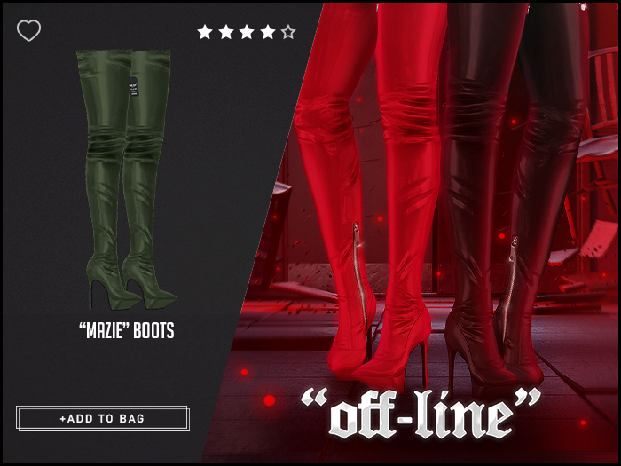 "Off-Line" x "Mazie" Boots / Army