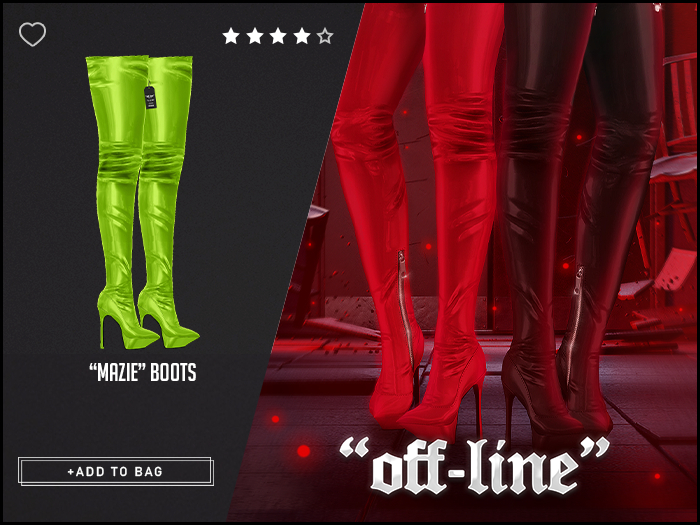 "Off-Line" x "Mazie" Boots / Treuse