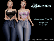 aX: Melanie Outfit 91 Colors FatPack