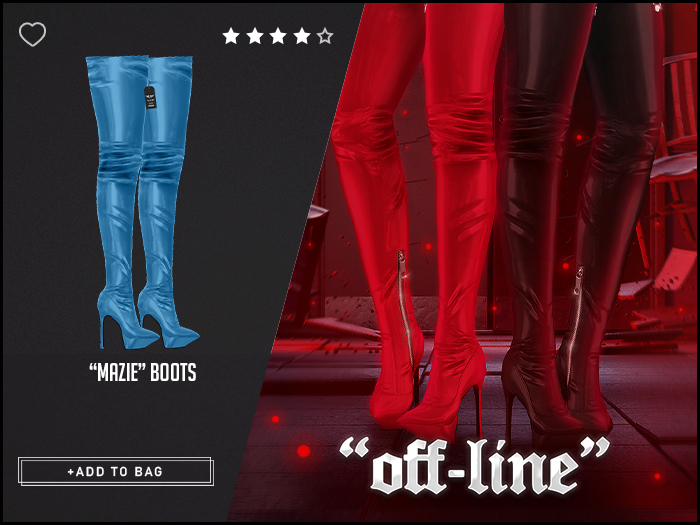 "Off-Line" x "Mazie" Boots / Blue