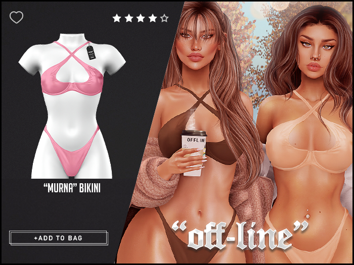 "Off-Line" x "Murna" Bikini / Rose