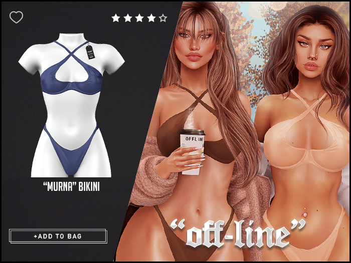"Off-Line" x "Murna" Bikini / Cobalt