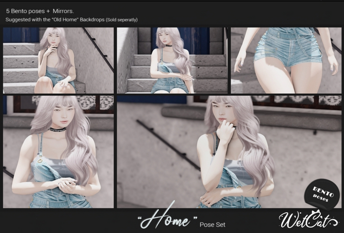 ::WetCat:: "Home" Pose Set [Bento]