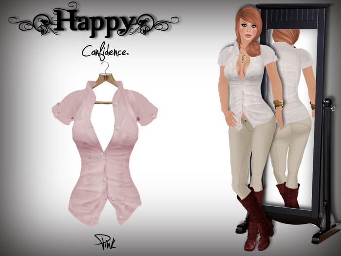 {Happy} Confidence Blouse (Pink)