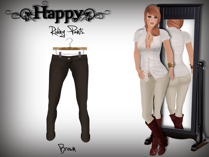 {Happy} Riding Pants (Brown)