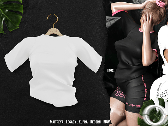 O U T R É  //  Tems TShirt : White