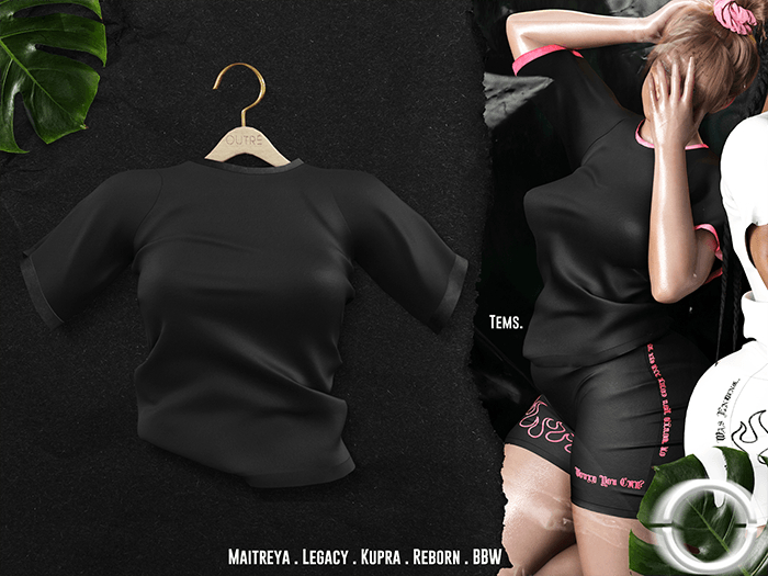 O U T R É  //  Tems TShirt : Black