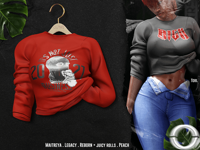 O U T R É  //  Tori Shirt w/P : Red