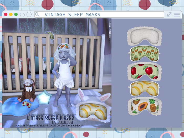 :BoWillow: Vintage Sleep Mask