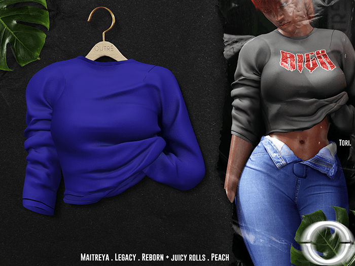 O U T R É  //  Tori Shirt : Blue