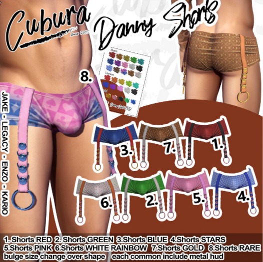 4.Cubura Danny Shorts Legacy STARS