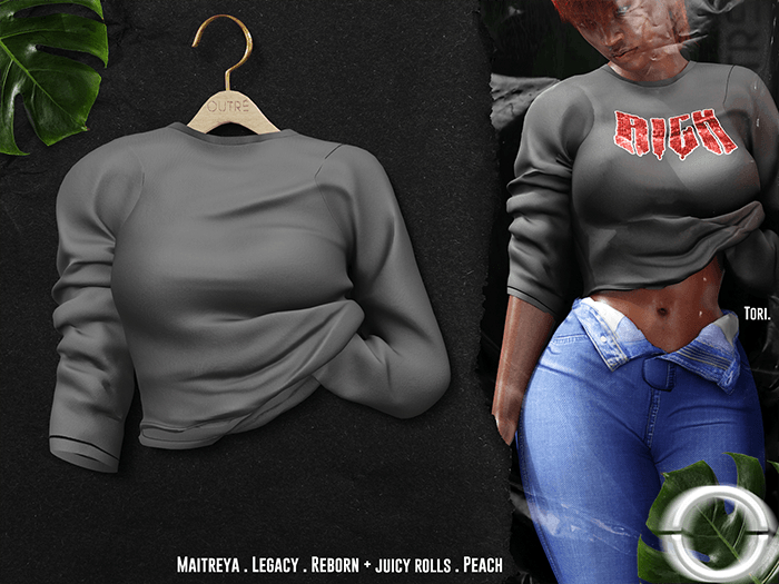 O U T R É  //  Tori Shirt : Grey