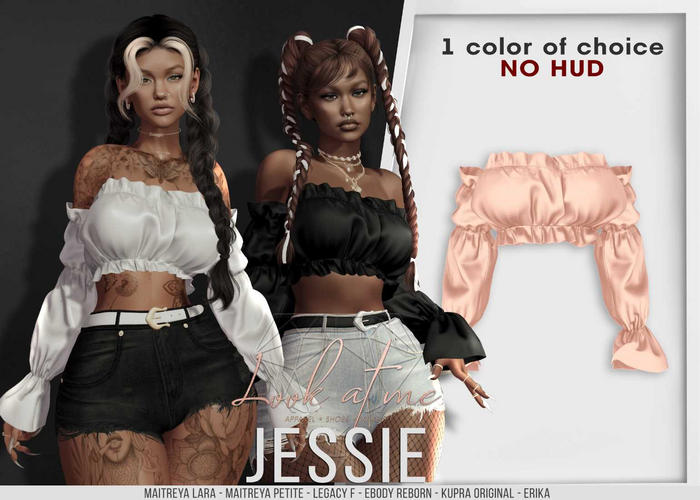 Look At Me. Jessie : Top - Peach