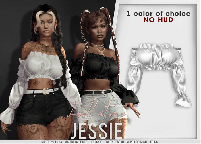 Look At Me. Jessie : Top - Grey