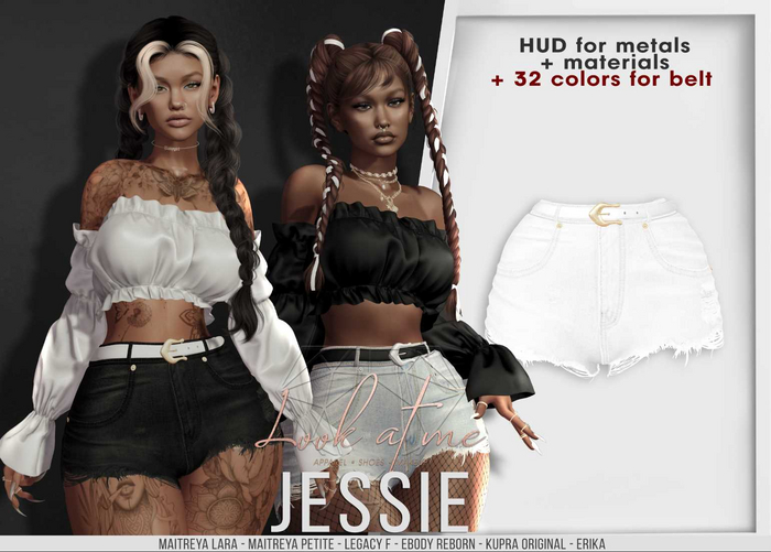 Look At Me. Jessie : Shorts - White