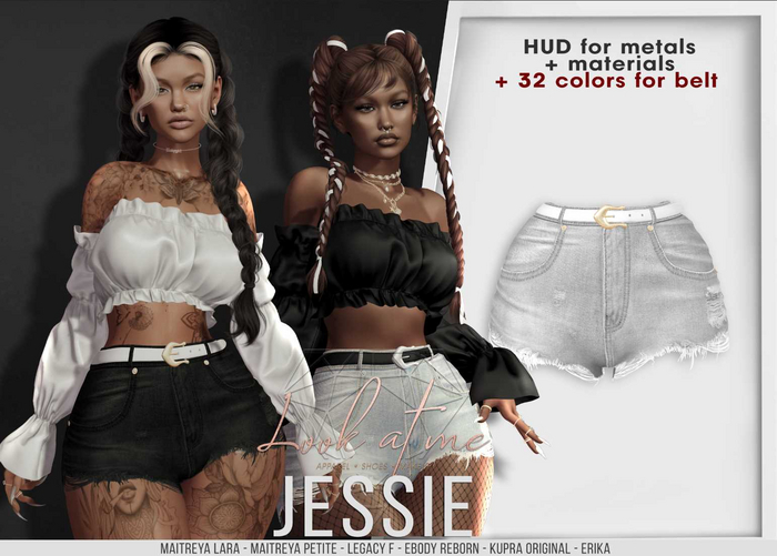 Look At Me. Jessie : Shorts - Grey
