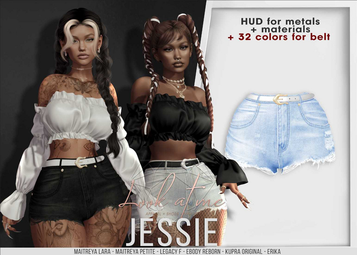 Look At Me. Jessie : Shorts - Brightblue
