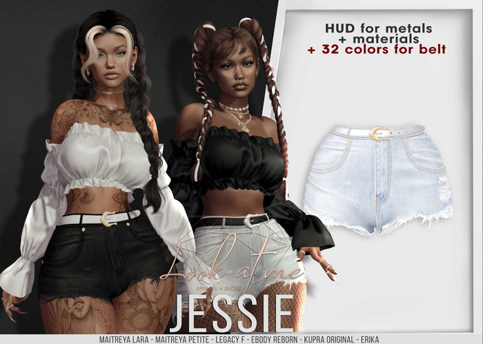 Look At Me. Jessie : Shorts - Blue