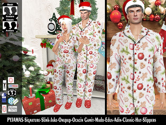 [NF] - Male Christmas Outfit - [Christopher - Pyjama Set]2 - Christmas Pyjamas