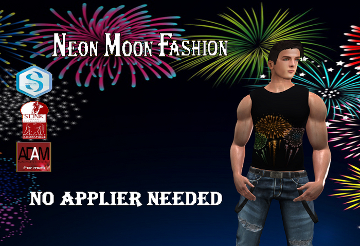 Sleeveless shirt Signature Slink Adam fireworks 01
