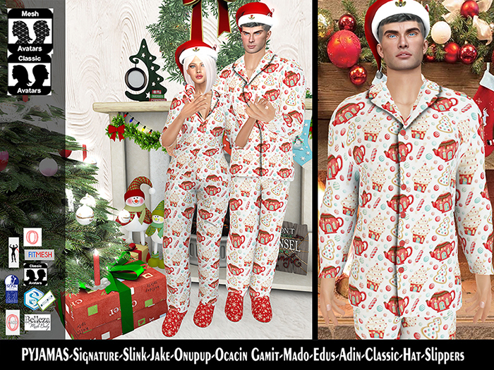 [NF] - Male Christmas Outfit - [Christopher - Pyjama Set]3 - Christmas Pyjamas