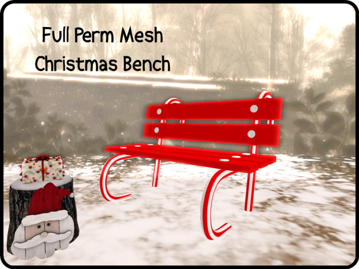 T*Inc Full Perm Christmas Bench