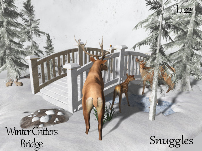 Winter Critters  Bridge By Snuggles Boxed