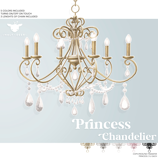 +Half-Deer+ Princess Chandelier [Set of 5 Colors]