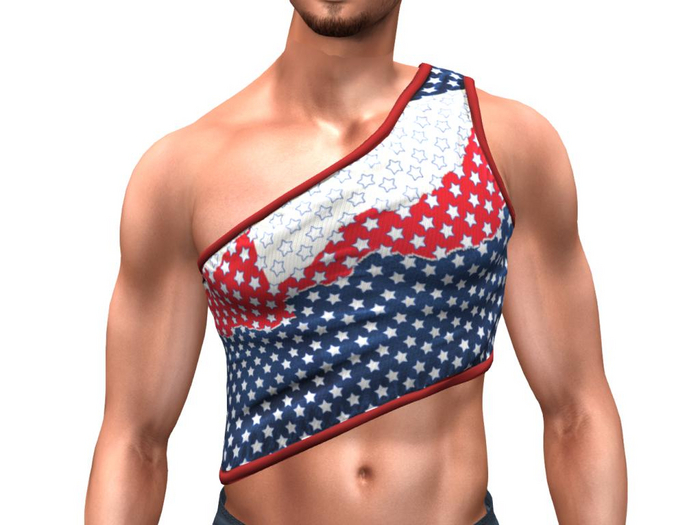 USA One shoulder top Legacy athletic