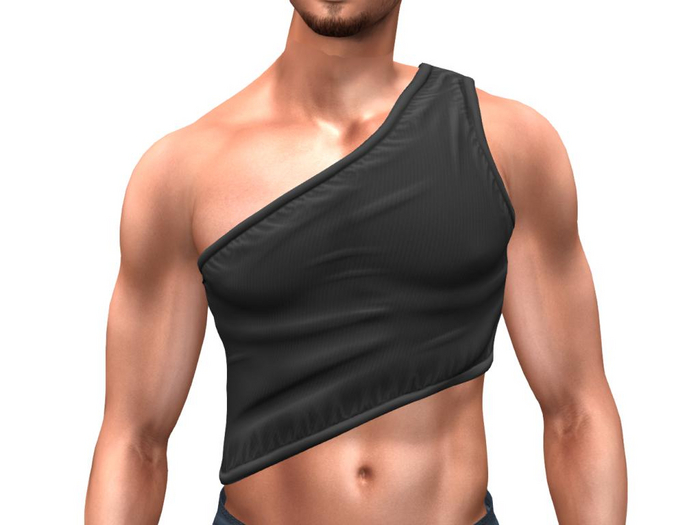 Black One shoulder top Belleza Jake