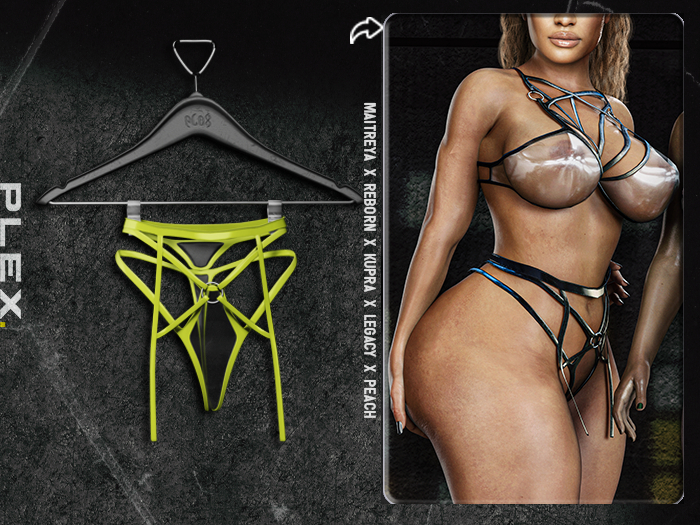 PLX. "Odette" Thong // Chartreuse // (B)