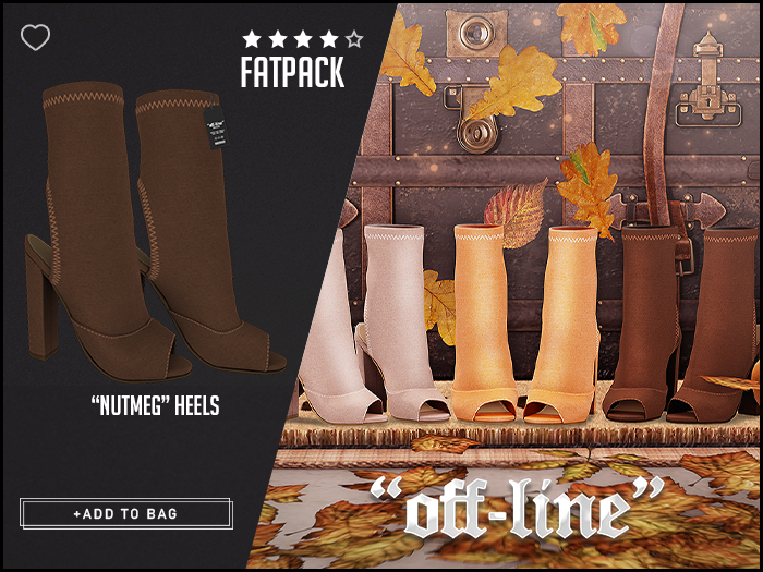 "Off-Line" x "Nutmeg" Heels / Fatpack