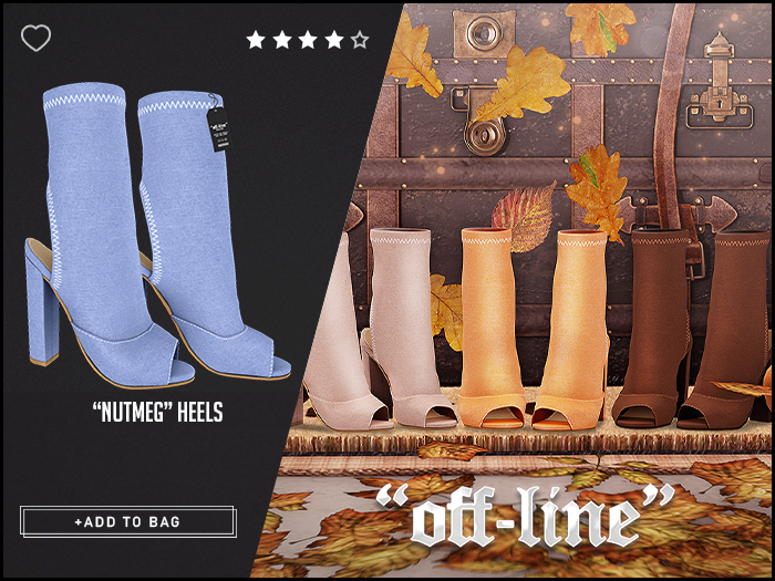 "Off-Line" x "Nutmeg" Heels / Pigeon