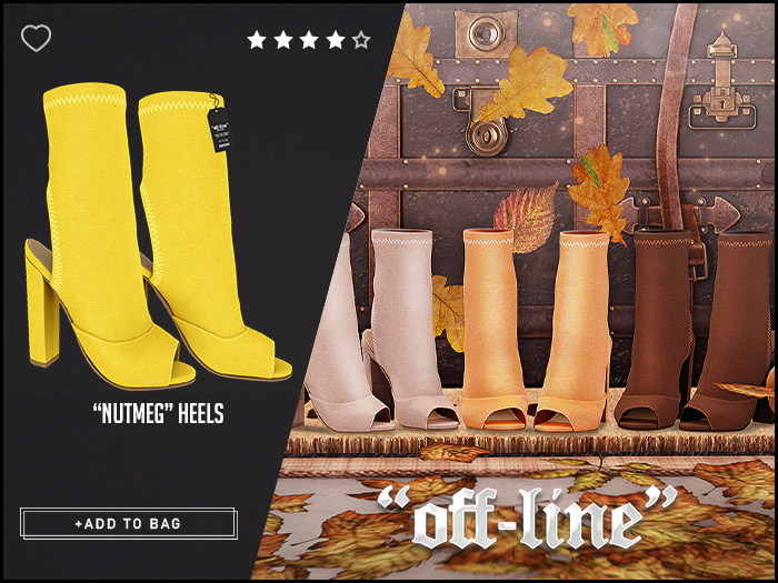 "Off-Line" x "Nutmeg" Heels / Lemon