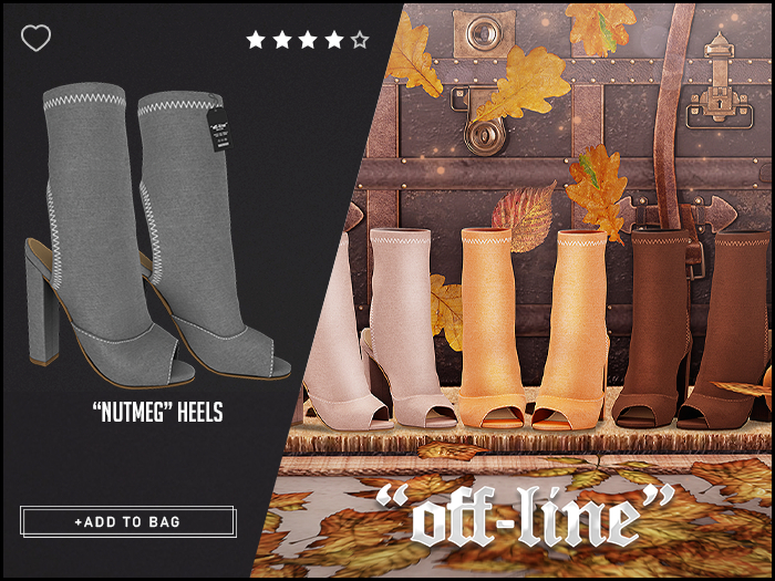 "Off-Line" x "Nutmeg" Heels / Grey