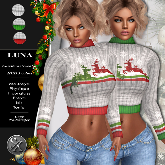 SX ~ Luna Christmas Sweater (add) FATPACK