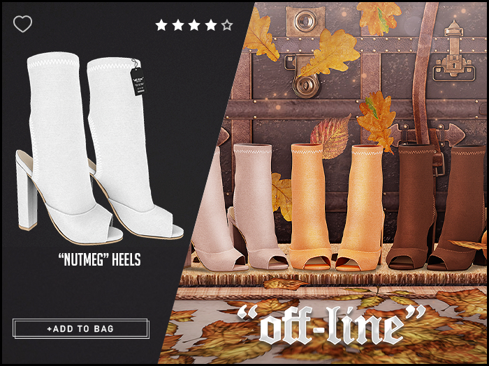 "Off-Line" x "Nutmeg" Heels / White