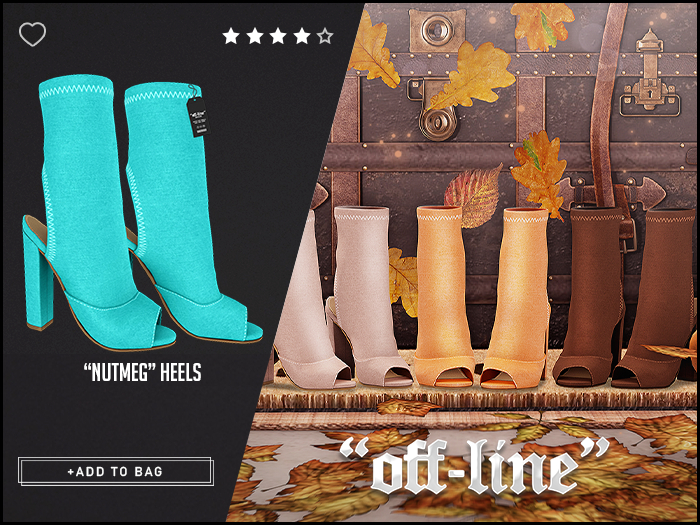 "Off-Line" x "Nutmeg" Heels / Turquoise